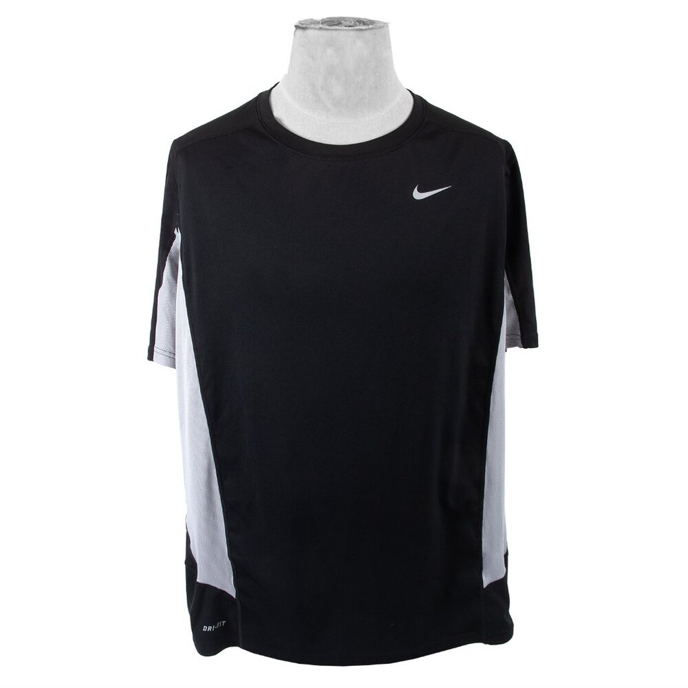 Nike Dri-Fit Black and Gray Vented Athletic Technical Top Shirt Size XXL